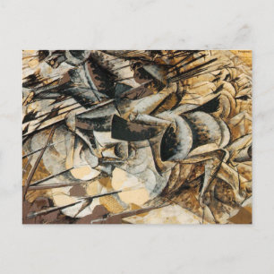 Umberto Boccioni - Charge of the Lancers Postcard