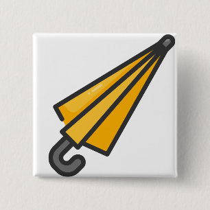 umbrella 15 cm square badge