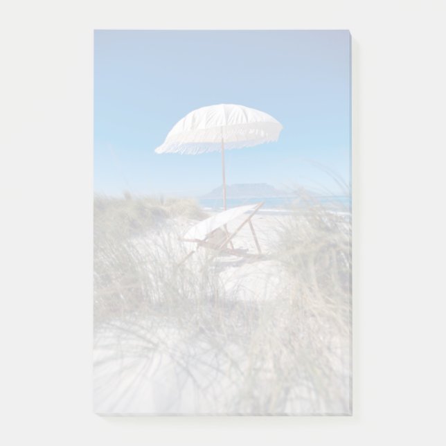 Umbrella And Chair On Beach Post-it Notes (Front)