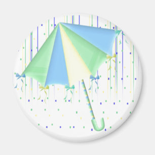 Umbrella Baby Shower Magnet