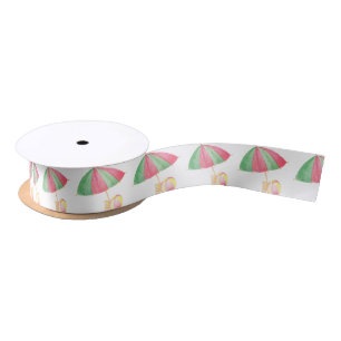 UMBRELLA BEACH BALL SATIN RIBBON
