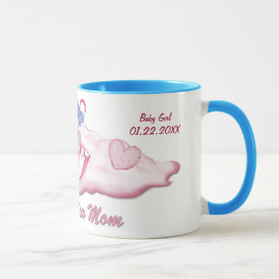 Umbrella Bear Girl for New Mum - Customise Mug