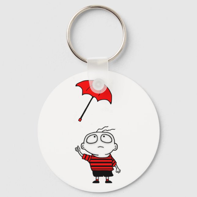 Umbrella Boy Key Ring (Front)