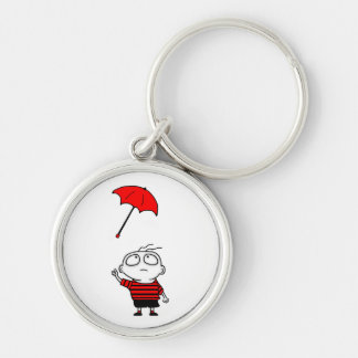 Umbrella Boy Key Ring