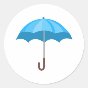 Umbrella Classic Round Sticker