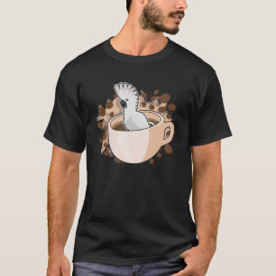 Umbrella Cockatoo In Coffee Cup Pet Bird Parrot T-Shirt