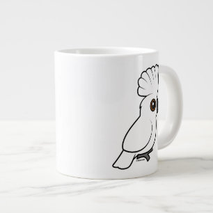 Umbrella Cockatoo (raised) Large Coffee Mug