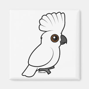 Umbrella Cockatoo (raised) Magnet