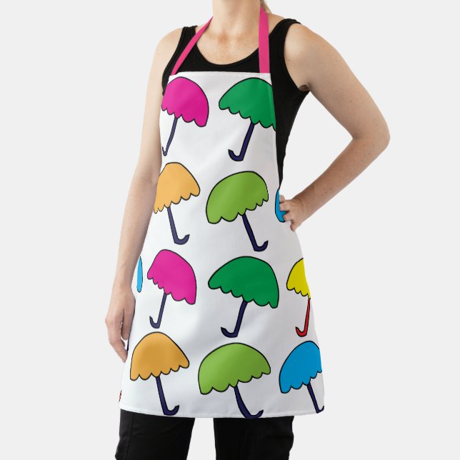 Umbrella Colourful Umbrella  Apron (Insitu)