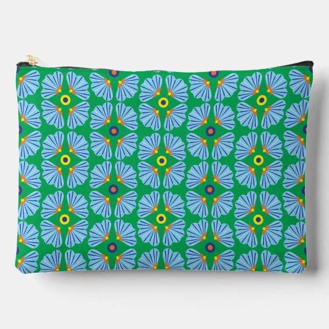 Umbrella Flowers Large Pouch (Front)