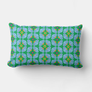 Umbrella Flowers Lumbar Pillow
