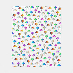 Umbrella Fort Fleece Blanket