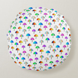 Umbrella Fort Round Cushion