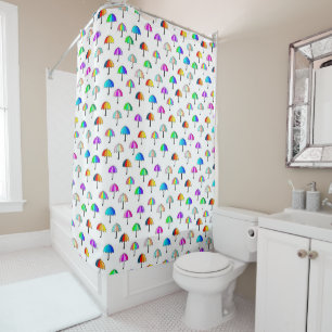 Umbrella Fort Shower Curtain