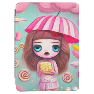 Umbrella Hat Candy Girl iPad Air Cover