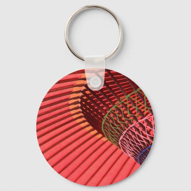 Umbrella Japanese Umbrellas Key Ring (Front)