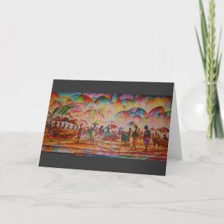 Umbrella Market - Greeting Card