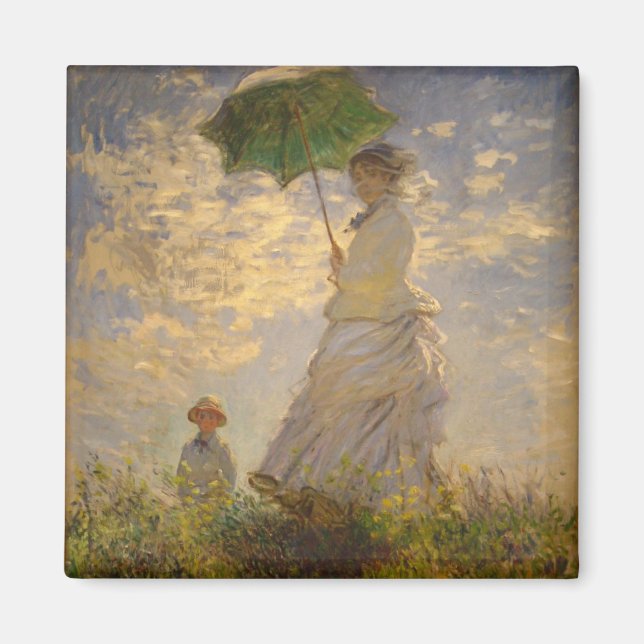 Umbrella Monet Painting Magnet (Front)