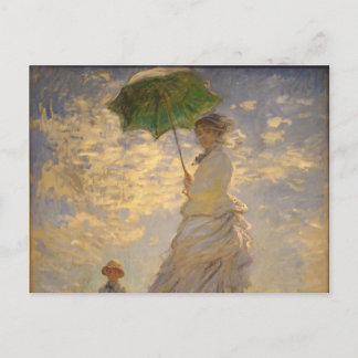 Umbrella Monet Painting Postcard