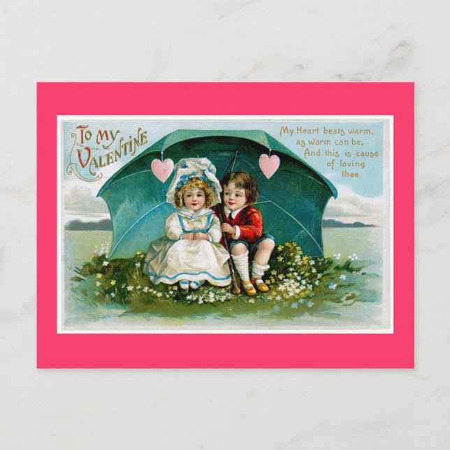 Umbrella of Love Holiday Postcard (Front)