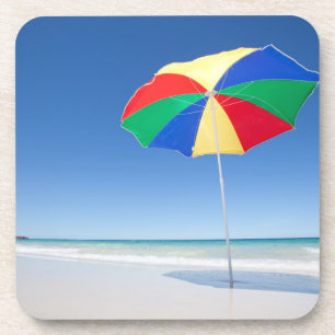 Umbrella On Beach   Australia Coaster
