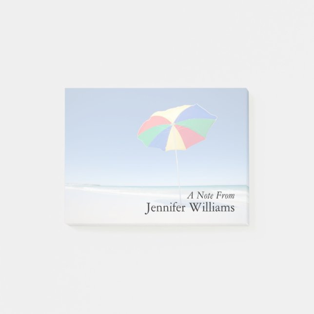 Umbrella On Beach | Australia Post-it Notes (Front)