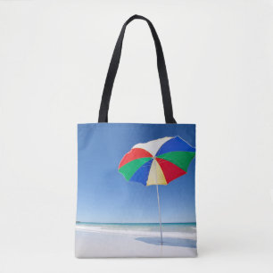 Umbrella On Beach Australia Tote Bag