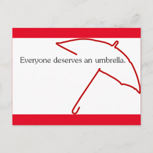 Umbrella Postcard