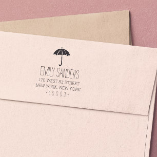 Umbrella Return Address Stamp