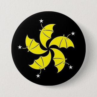 Umbrella revolution 7.5 cm round badge