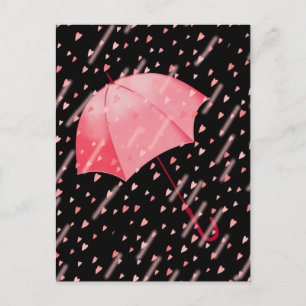UMBRELLA SHOWERS OF LOVE by SHARON SHARPE Postcard