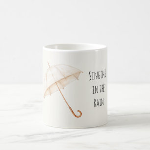 Umbrella Singing in the Rain Coffee Mug