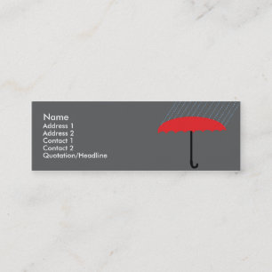 Umbrella - Skinny Mini Business Card