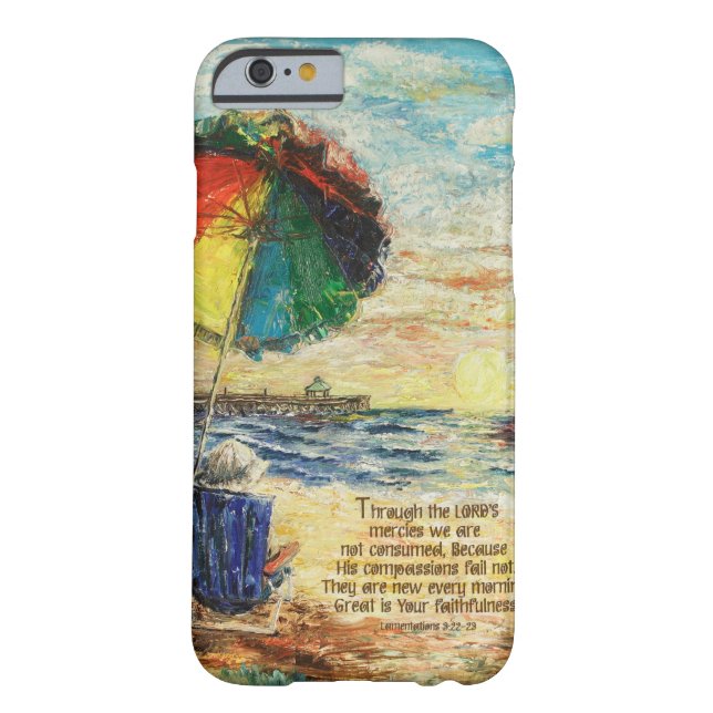 Umbrella Sunrise Lamentations 3:22-23 Case-Mate iPhone Case (Back)