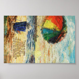 Umbrella Sunrise Lamentations 3:22-23 Poster