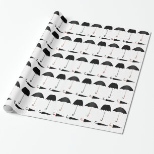 Umbrella vector set design wrapping paper