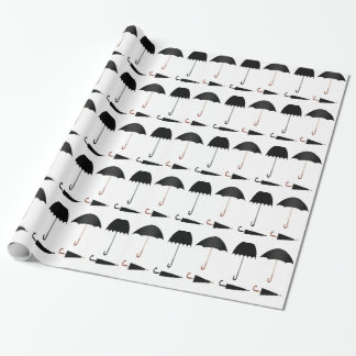 Umbrella vector set design wrapping paper