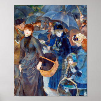 Umbrellas by Pierre-Auguste Renoir Poster