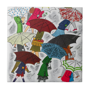 Umbrellas Ceramic Tile