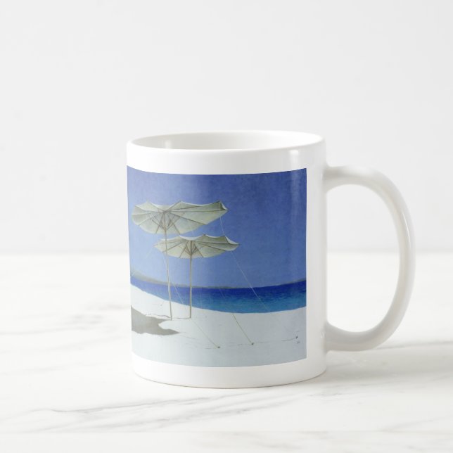 Umbrellas Greece 1995 Coffee Mug (Right)