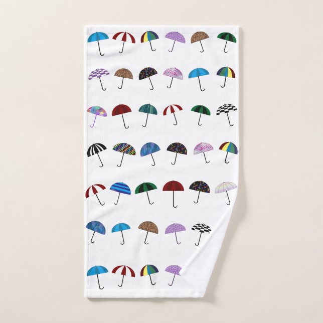 Umbrellas Hand Towel (Hand Towel)
