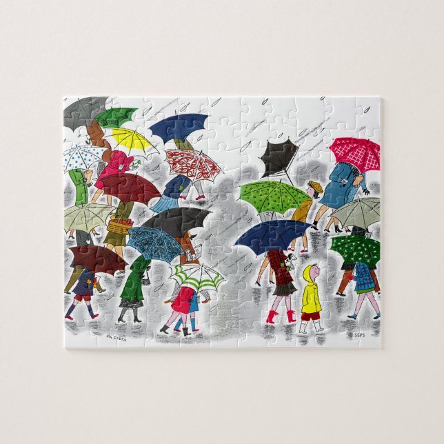 Umbrellas Jigsaw Puzzle (Horizontal)