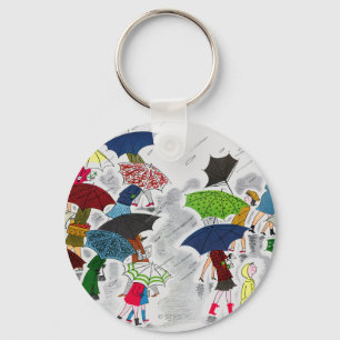Umbrellas Key Ring