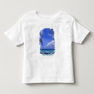 umbrellas on beach, St. Maarten, Caribbean Toddler T-Shirt