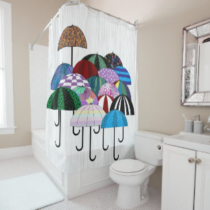 Umbrellas Shower Curtain