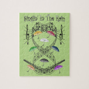 Umbrellas ~ Singin’ In The Rain ~ Musical Scale ~ Jigsaw Puzzle