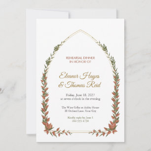 Umbria Lancet Rehearsal Dinner Invitation