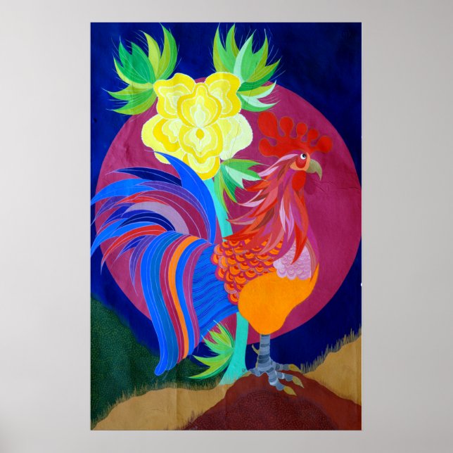 Umbrian Rooster Poster (Front)