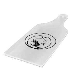 Ume branch in Embracing pine needles Cutting Board