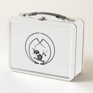 Ume branch in Embracing pine needles Metal Lunch Box